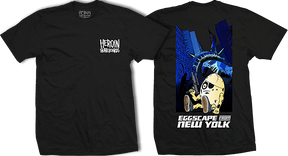 HEROIN EGGSCAPE SS TSHIRT MEDIUM BLK