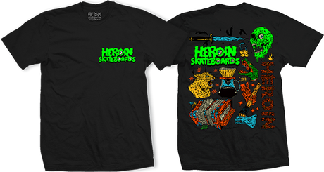 HEROIN LIFE SS TSHIRT SMALL BLK