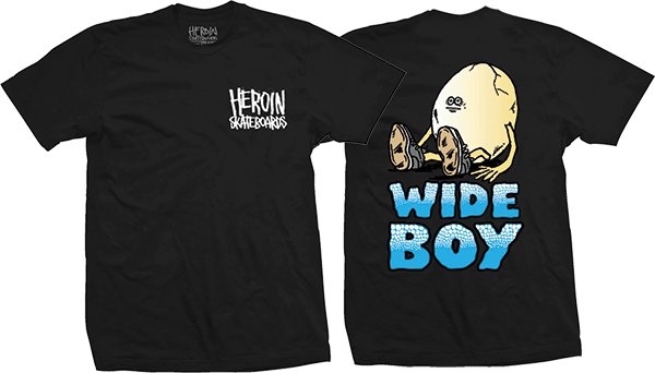 HEROIN WIDE BOY SS TSHIRT SMALL-BLK