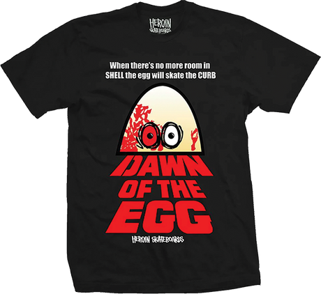 HEROIN DAWN OF THE EGG SS TSHIRT MEDIUM BLK