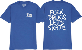 HEROIN FUCK DRUGS SS MEDIUM ROYAL BLUE