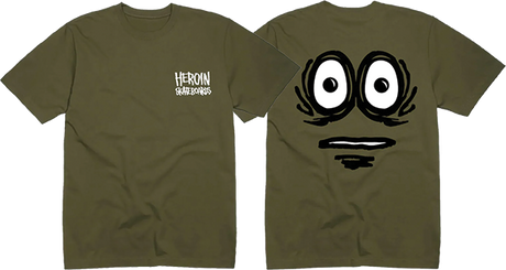 HEROIN THE PICKLE SS TSHIRT MEDIUM MILITARY GRN