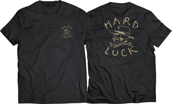 HARD LUCK OG LOGO SS SMALL BLK/GOLD