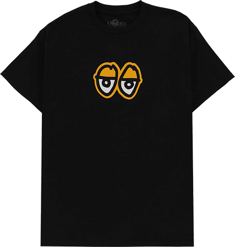 KROOKED EYES LG SS TSHIRT SMALL BLK/GLD