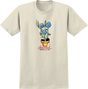 KROOKED BLUE FLOWERS SS TSHIRT SMALL NATURAL