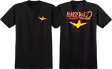 KROOKED BIRD LIGHTENING SS TSHIRT SMALL BLK/MAGENTA/YEL