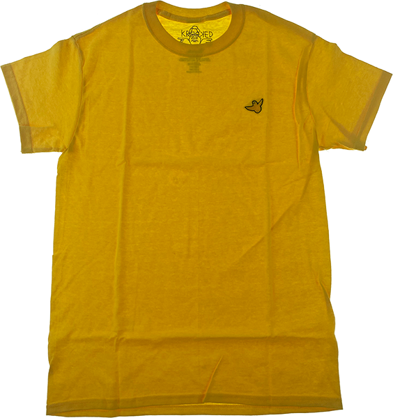 KROOKED BIRDIE EMB DAISY SS TSHIRT SMALL YEL