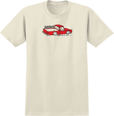 KROOKED DOUBLE OK SS TSHIRT MEDIUM CREAM