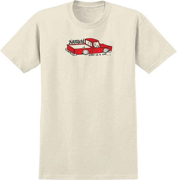 KROOKED DOUBLE OK SS TSHIRT XLARGE CREAM