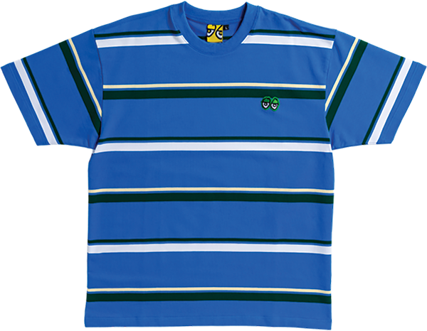 KROOKED EYES EMB STRIPE SS XL-MULTI-COLOR/GREEN