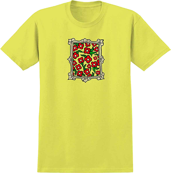 KROOKED FLOWER FRAME SS TSHIRT SMALL CORNSILK YEL