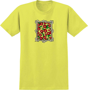KROOKED FLOWER FRAME SS TSHIRT SMALL CORNSILK YEL