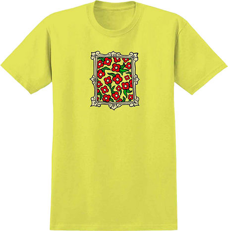 KROOKED FLOWER FRAME SS TSHIRT SMALL CORNSILK YEL