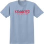 KROOKED KROOKED EYES SS TSHIRT SMALL LT.BLUE/RED