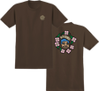 KROOKED KROOKED MG SS TSHIRT L-DARK CHOCOLATE/CREAM