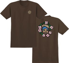 KROOKED KROOKED MG SS TSHIRT L-DARK CHOCOLATE/CREAM