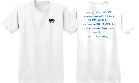 KROOKED NEW TRICKS SS TSHIRT MEDIUM WHT/BLU/BLK/WHT