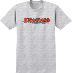 KROOKED SKATEBOARDIN SS TSHIRT XLARGE ASH