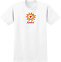 KROOKED SUN HEART SS TSHIRT S-WHITE/RED/YEL