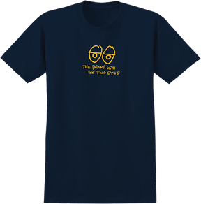 KROOKED TWO EYES SS TSHIRT MEDIUM TRUE NAVY/YEL