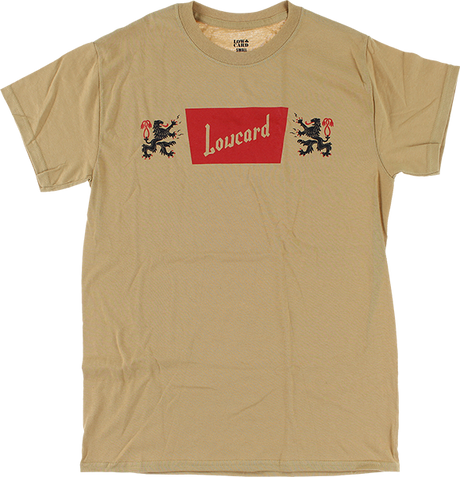 LOWCARD CHEERS SS TSHIRT SMALL OLD GOLD