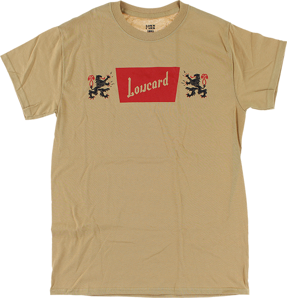 LOWCARD CHEERS SS TSHIRT SMALL OLD GOLD