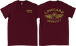 LOWCARD DERELICT SS TSHIRT SMALL BURGUNDY