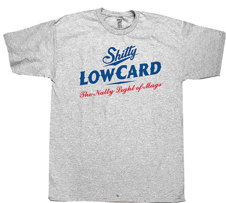LOWCARD NATTY LOGO SS TSHIRT SMALL HEATHER GREY