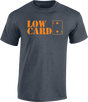 LOWCARD STACKED SS TSHIRT MEDIUM CHARCOAL HEATHER GREY/ORG