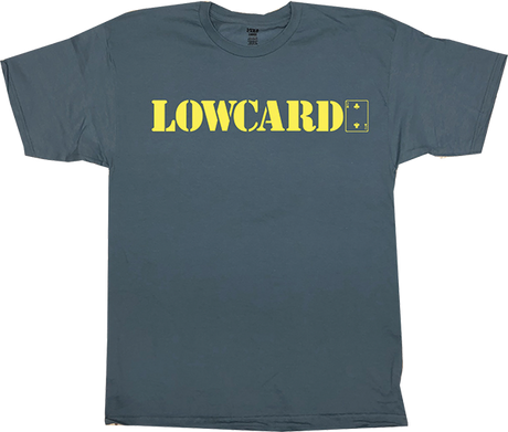 LOWCARD STANDARD SS TSHIRT SMALL SLATE BLUE/YEL