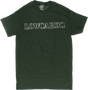 LOWCARD STANDARD OUTLINE SS TSHIRT SMALL FOREST GRN WHT