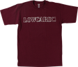 LOWCARD STANDARD LINE SS TSHIRT SMALL MAROON/WHT