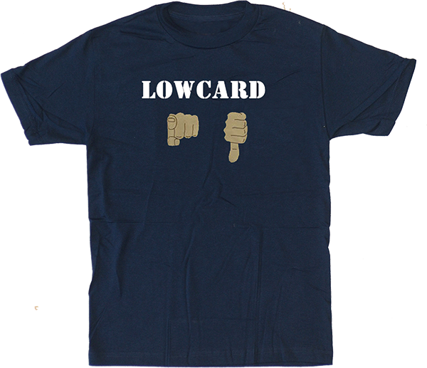 LOWCARD YOU SUCK SS TSHIRT SMALL NAVY