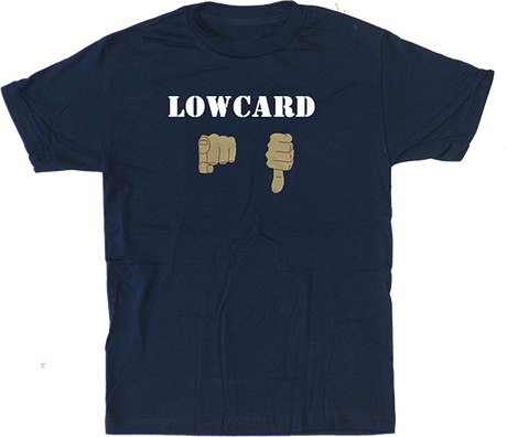 LOWCARD YOU SUCK SS TSHIRT SMALL NAVY
