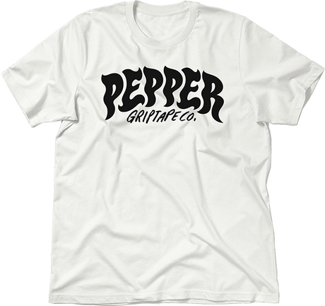 PEPPER LOGO SS TSHIRT SMALL WHITE