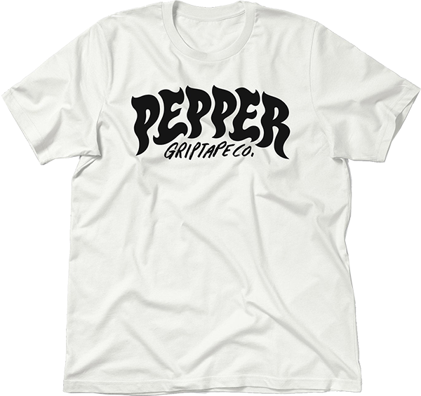 PEPPER LOGO SS TSHIRT SMALL WHITE