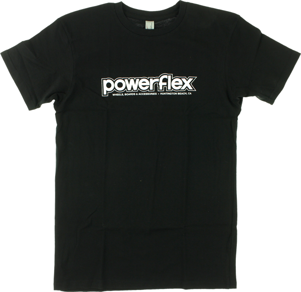 POWERFLEX LOGO SS TSHIRT SMALL BLACK/WHT