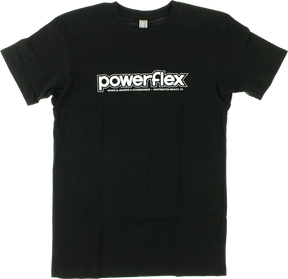 POWERFLEX LOGO SS TSHIRT SMALL BLACK/WHT