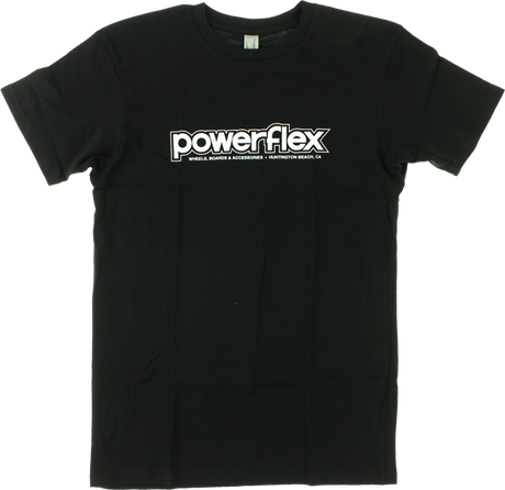 POWERFLEX LOGO SS TSHIRT SMALL BLACK/WHT