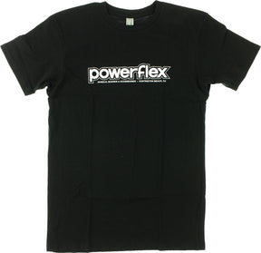 POWERFLEX LOGO SS TSHIRT MEDIUM BLACK/WHT