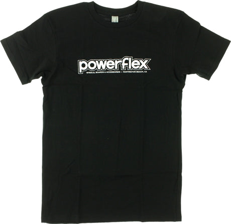 POWERFLEX LOGO SS TSHIRT MEDIUM BLACK/WHT