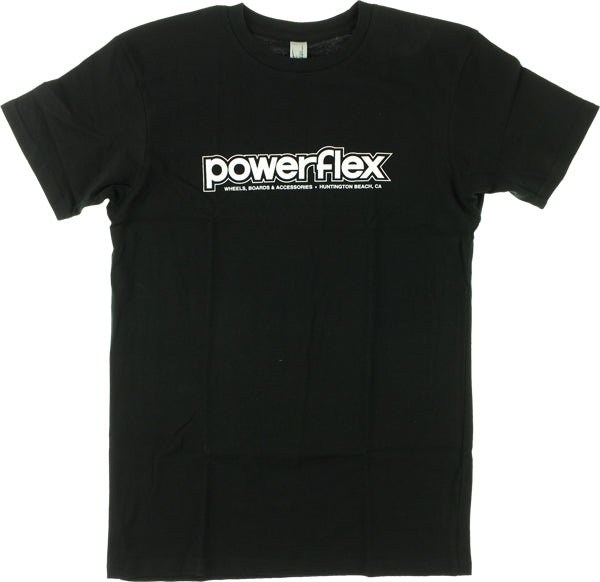 POWERFLEX LOGO SS TSHIRT MEDIUM BLACK/WHT