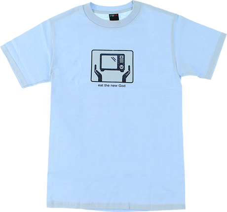 PIZZA EAT SS SMALL POWDER BLUE