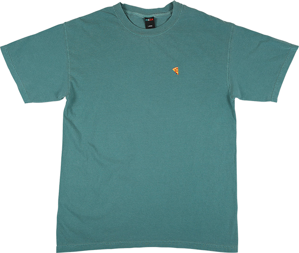 PIZZA EMOJI SS TSHIRT SMALL PIGMENT DYED EMERALD