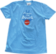 POPWAR PRAISE THE BOARD SS TSHIRT LARGE LT.BLUE