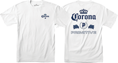 PRIMITIVE CORONA HERITAGE SS TSHIRT SMALL WHITE