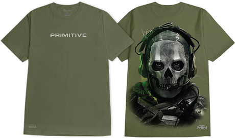 PRIMITIVE GHOST SS TSHIRT SMALL MILITARY