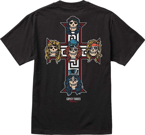 PRIMITIVE GN'R CROSS TSHIRT SS TSHIRT SMALL BLK