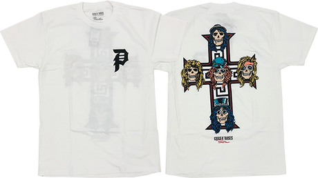 PRIMITIVE GNR CROSS TSHIRT SS TSHIRT MEDIUM WHITE