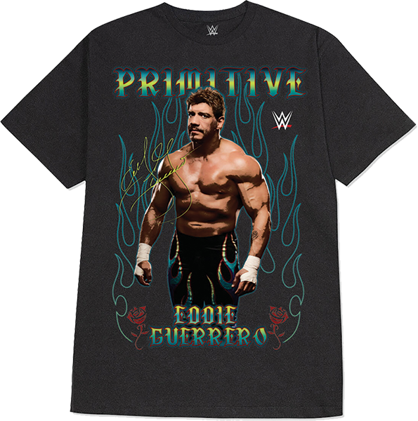PRIMITIVE WWE GUERRERO II HEAVYWEIGHT SS TSHIRT SMALL BLACK